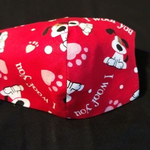 Reversible face mask, I Woof you